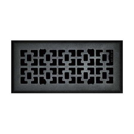 Tru Aire Tru Aire 4 in. H X 12 in. W 1-Way Matte Steel Floor Diffuser C166-VMB 04X12